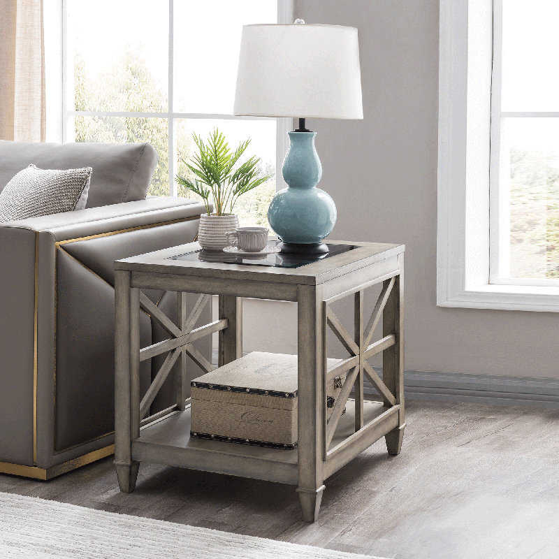 Tarango Glass Top End Table